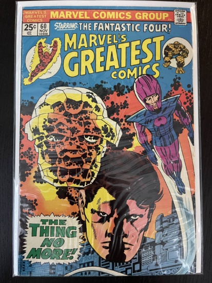 Marvels Greatest Comics #60 Bronze Age 25 Cents 1975 Jack Kirby Stan Lee Giant Size Reprints