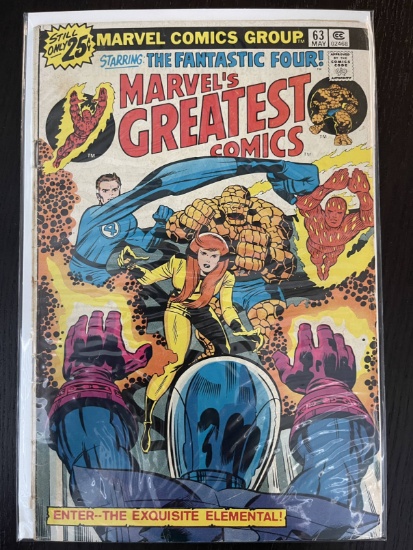 Marvels Greatest Comics #63 Bronze Age 25 Cents 1976 Jack Kirby Stan Lee Giant Size Reprints