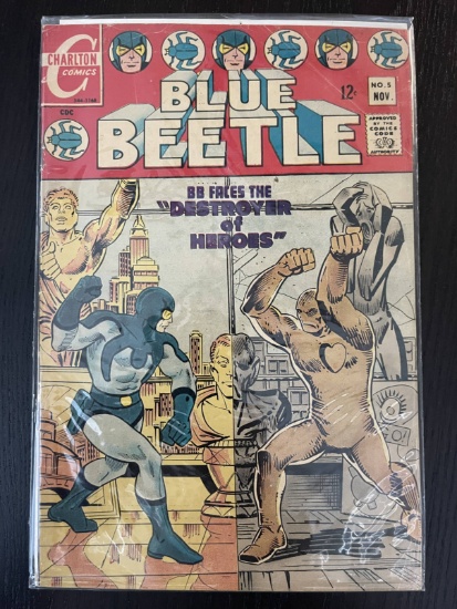 Blue Beetle Comic #5 Charlton Comics 12 Cents Silver Age Steve Ditko 1968 Dick Giordano