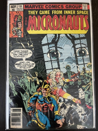 Micronauts Comic #18 Marvel 40 Cents 1980 Bronze Age Howard Chaykin
