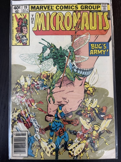 Micronauts Comic #19 Marvel 40 Cents 1980 Bronze Age Bill Mantlo