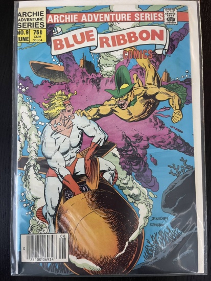 Blue Ribbon Comics #9 Archie Adventure Series 75 Cents 1984 Bronze Age Agent Neptune Rich Buckler