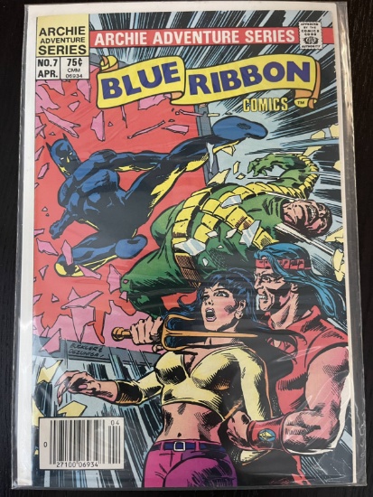 Blue Ribbon Comics #7 Archie Adventure Series 75 Cents 1984 Bronze Age The Fox Rich Buckler