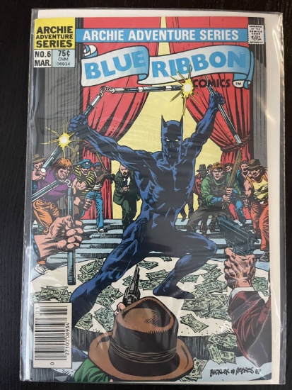 Blue Ribbon Comics #6 Archie Adventure Series 75 Cents 1984 Bronze Age Rich Buckler The Fox