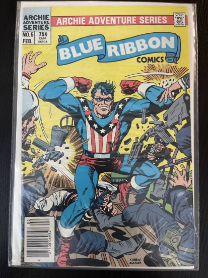 Blue Ribbon Comics #5 Archie Adventure Series 75 Cents 1984 Bronze Age Jack Kirby Rich Buckner