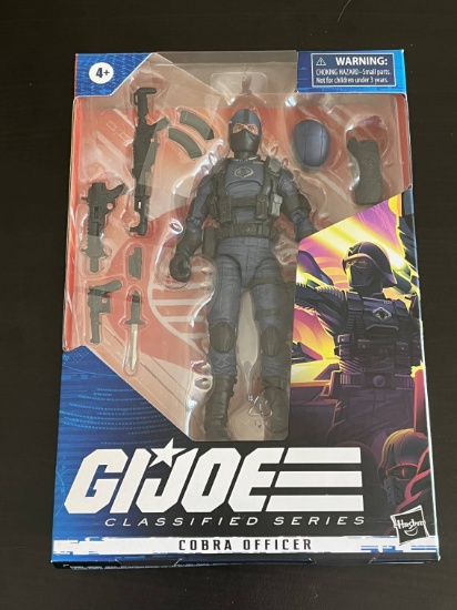 MIB GI Joe Classified Series #37 Cobra Officer Hasbro 6 Inch Figure Nice Accessories Collector Box