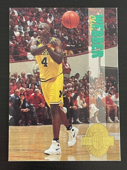 Chris Webber 1993 Four Sport Collection #1 Sports Trading Card Foil Michigan Basketball College