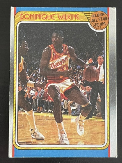 Dominique Wilkins 1988 Fleer Sports Trading Card #125 Basketball All Star Team