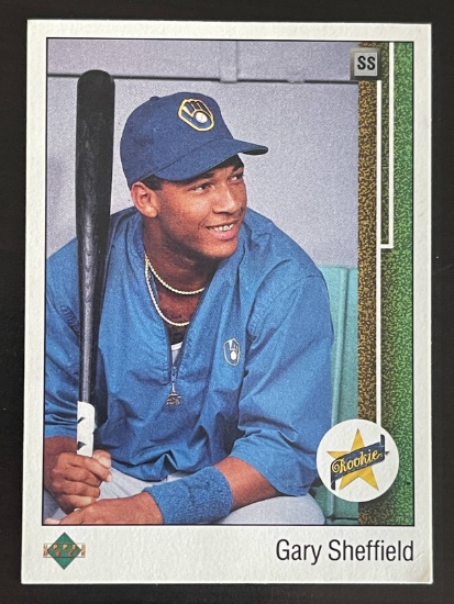 Gary Sheffield 1989 Upper Deck Sports Trading Card #13 MLB Rookie Card Shortstop Brewers
