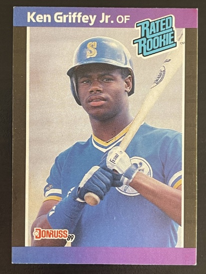 Ken Griffey Jr 1989 Donruss #33 Rated Rookie Sports Trading Card Error Card No Dot After Inc