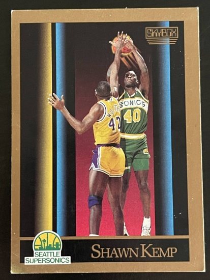 Shawn Kemp 1990 Skybox Basketball Trading Card #268 Seattle Supersonics