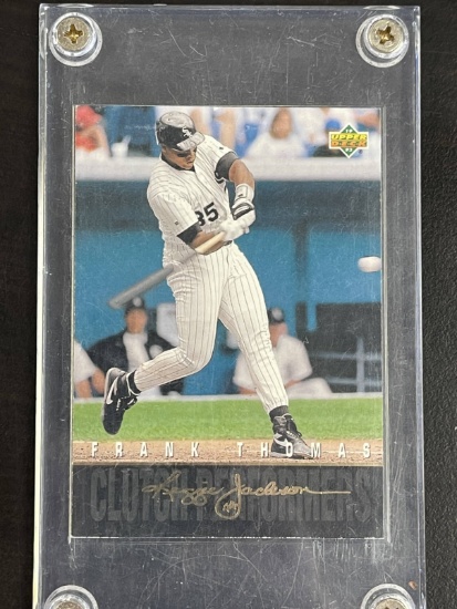 Frank Thomas 1993 Upper Deck Reggie Jackson Clutch Performers Baseball Card #R20 MLB Encased