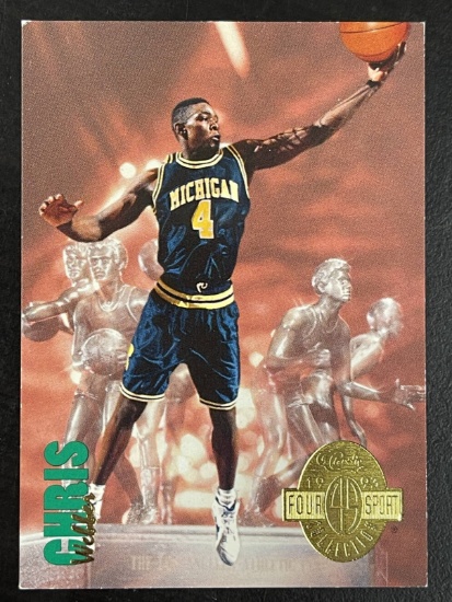 Chris Webber 1993 Four Sport Collection #311 Sports Trading Card Foil Michigan Basketball College