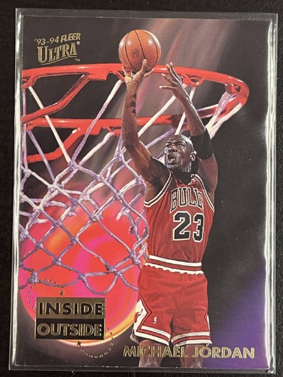 Michael Jordan 1993-94 Fleer Ultra Inside Outside Basketball Card #4 NBA Chicago Bulls