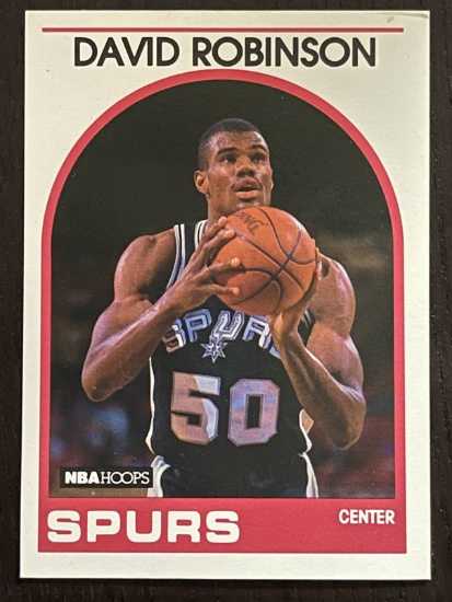 David Robinson 1989 NBA Hoops Spurs Basketball Card #310