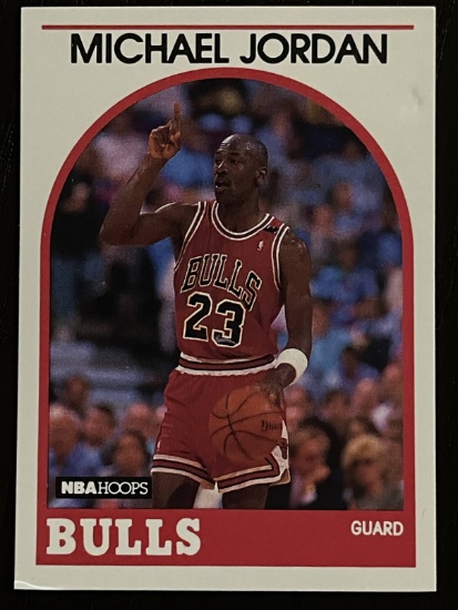 Michael Jordan 1989 NBA Hoops Trading Card #200 Chicago Bulls NBA Basketball