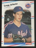 Gregg Jefferies 1988 Fleer Sports Trading Card #137 MLB Baseball Shortstop