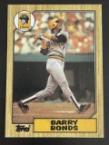 Barry Bonds 1987 Topps #320 Pirates Baseball Sports Trading Card Rookie Card Error Card Black Mark N