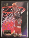 Michael Jordan 1993-94 Fleer Ultra Inside Outside Basketball Card #4 NBA Chicago Bulls