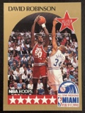David Robinson 1990 NBA Hoops Basketball Card #24 All-Star West Card San Antonio Spurs