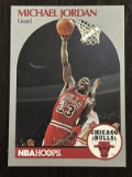 Michael Jordan 1990 NBA Hoops Chicago Bulls Card #65 NBA Basketball