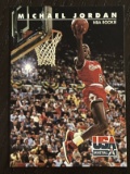 Michael Jordan 1992 Basketball Rookie Card #38 Skybox USA Basketball Chicago Bulls