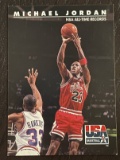 Michael Jordan 1992 Skybox Chicago Bulls Card # 45 NBA All Time Records USA Basketball
