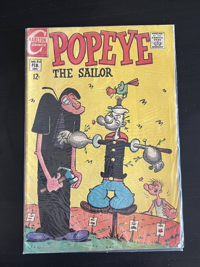Popoeye the Sailor Charlton Comic #94 Silver Age 1969
