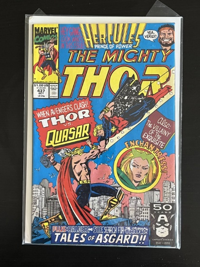 The Mighty Thor Marvel Comic #437 1991 Hercules Prince of Power