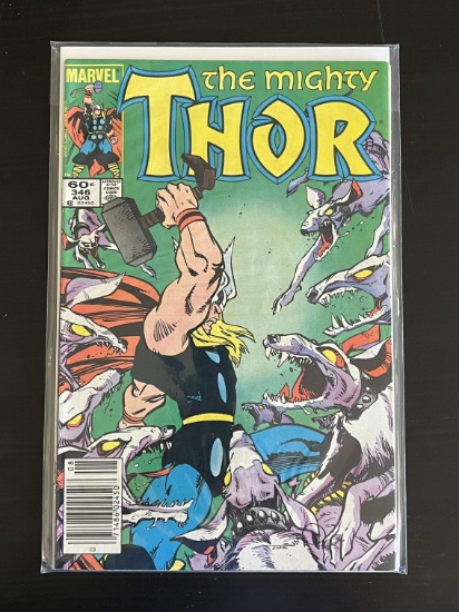 The Mighty Thor Marvel Comic #346 Bronze Age 1984 Key 1st Appearance of the Casket of Ancient Winter