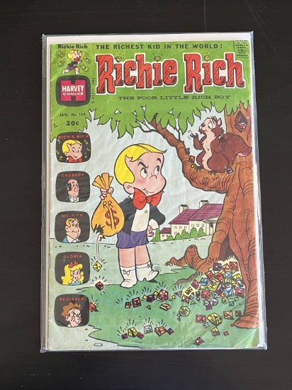 Richie Rich Harvey Comic #124 Bronze Age 1974