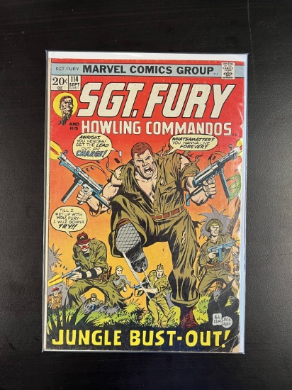 Sgt, Fury and his Howling Commandos Marvel Comic #114 Bronze Age 1973