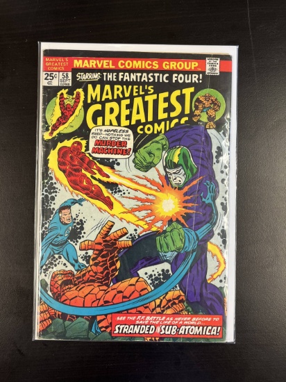 Marvel's Greatest Comics Marvel Comic #58 Bronze Age 1975 Fantastic Four