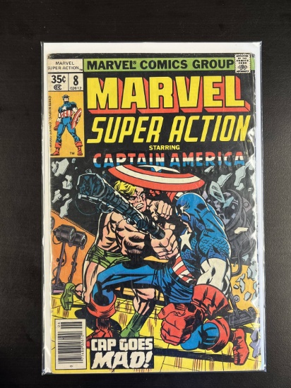 Marvel Super Action Starring Captain America Marvel Comic #8 Bronze Age 1978