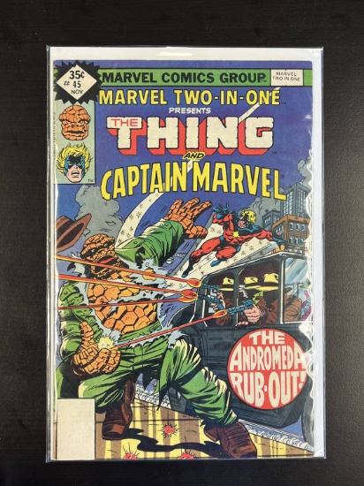 Marvel two-in one presents The Thing and Captain Marvel Marvel Comic #45 Bronze Age 1978