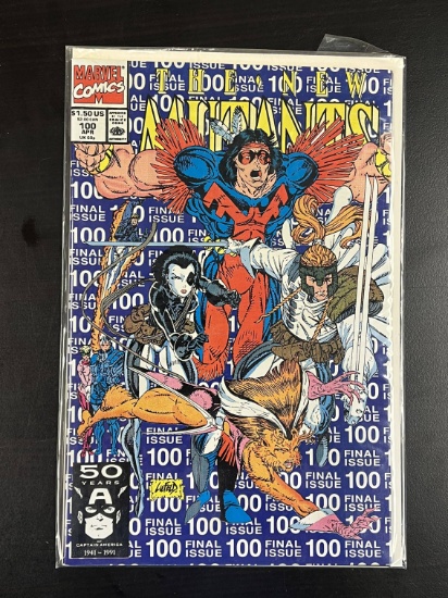 The New Mutants Marvel Comic #100 1991 Key 1st team appearance of X-Force: Cable, Shatterstar, Feral