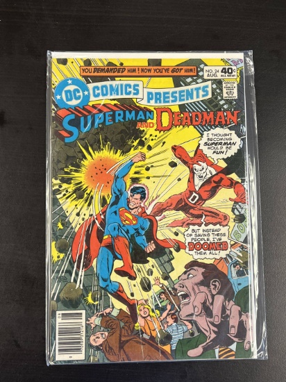 DC Comics Presents Superman and Deadman DC Comic #24 Bronze Age 1980
