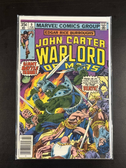 John Carter Warlords of Mars Marvel Comic #9 Bronze Age 1978