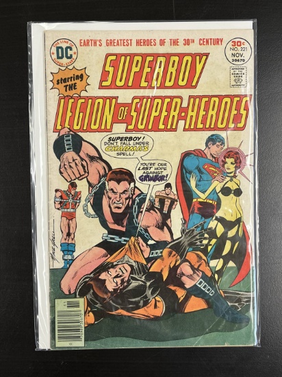 Superboy starring the Legion of Super-Heroes DC Comic #221 Bronze Age 1976
