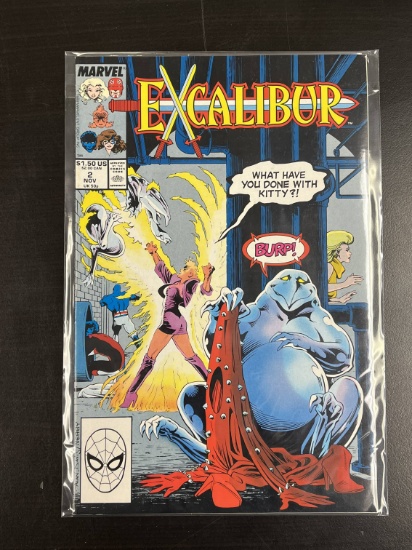 Excalibur Marvel Comic #2 1988 Key 1st appearance of Kylun as a young boy.