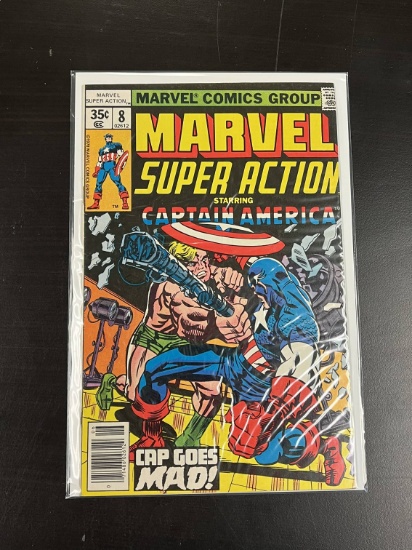 Marvel Super Action starring Captain America Marvel Comic #8 Bronze Age 1978