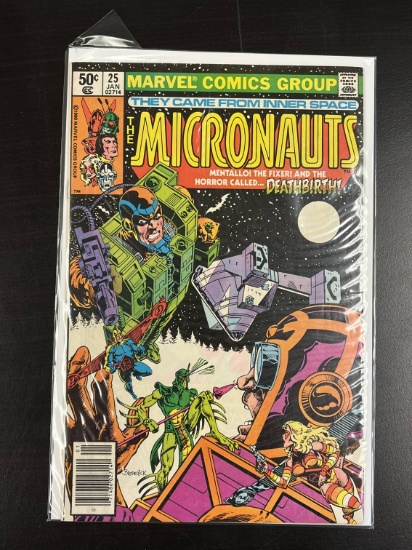 Micronauts Marvel Comic #25 Bronze Age 1981 Key Origin of Baron Karza.