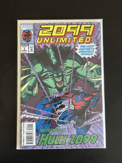 2099 Unlimited Marvel Comic #1 1993 Key 1st Appearance of Hulk 2099