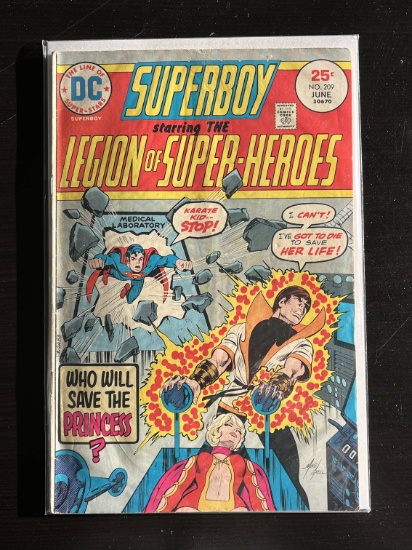 Superboy starring the Legion of Super-Heroes DC Comic #209 Bronze Age 1975