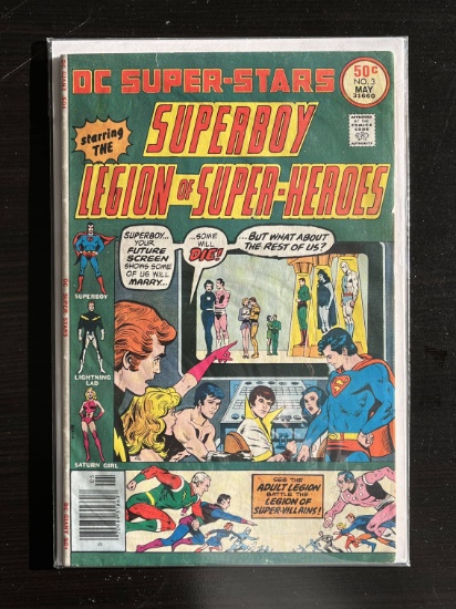 DC Super-Stars Superboy starring the Legion of Super-Heroes DC Comic #3 Bronze Age 1976
