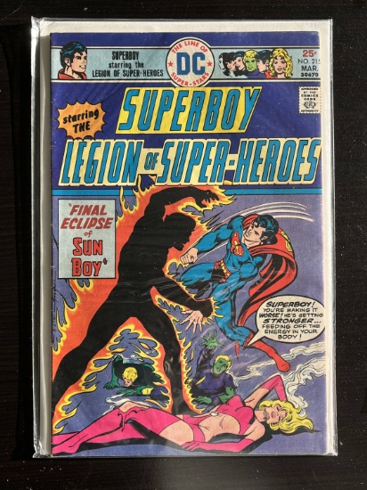 Superboy starring the Legion of Super-Heroes DC Comic #215 Bronze Age 1976