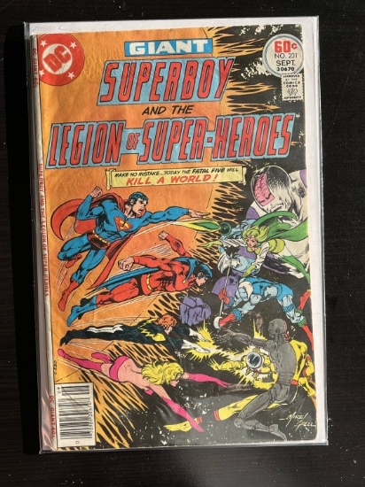 Superboy starring the Legion of Super-Heroes DC Comic #231 Bronze Age 1977