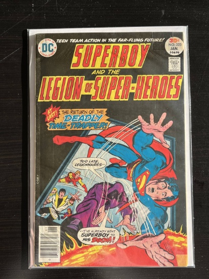 Superboy starring the Legion of Super-Heroes DC Comic #223 Bronze Age 1977
