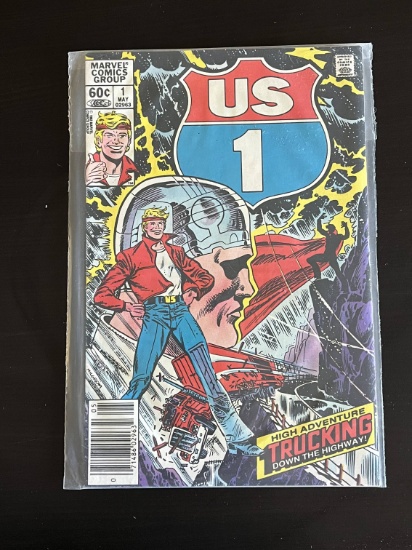 US 1 Marvel Comic #1 Bronze Age 1983 Key 1st Appearance of the Highwayman Jefferson Archer. 1st Appe