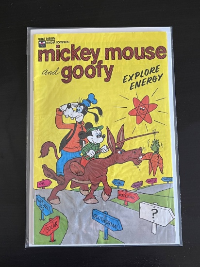 Mickey Mouse and Goofy Explore Energy Walt Disney Comic #0 Bronze Age 1976